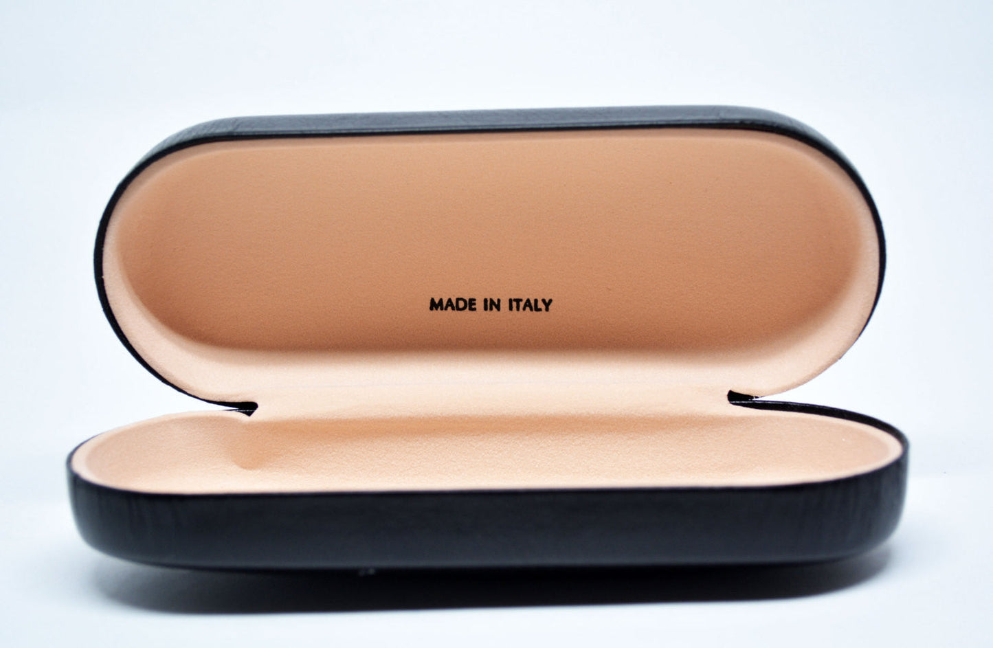Glasses Case Hard Eyeglasses Case Leather Sunglass Case Italian Black Leather Glasses Case Gift For Him Gift For Her Made in Italy