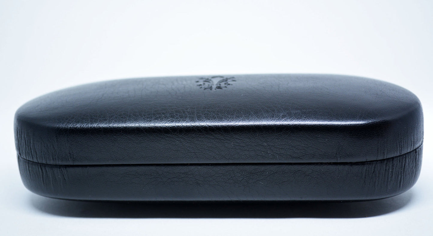 Glasses Case Hard Eyeglasses Case Leather Sunglass Case Italian Black Leather Glasses Case Gift For Him Gift For Her Made in Italy